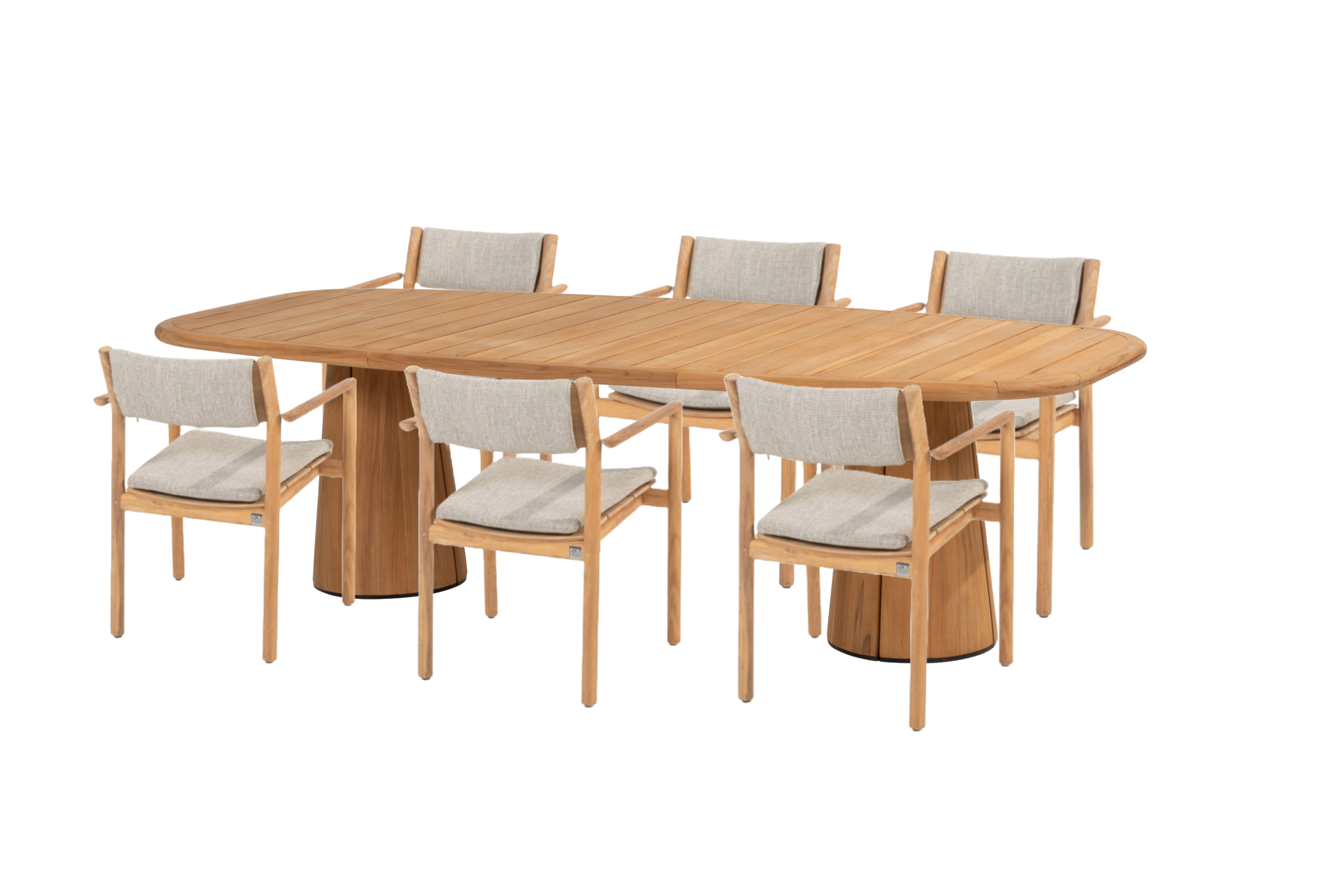  Taste Capri Table 240x110 - Teak+6x Levi